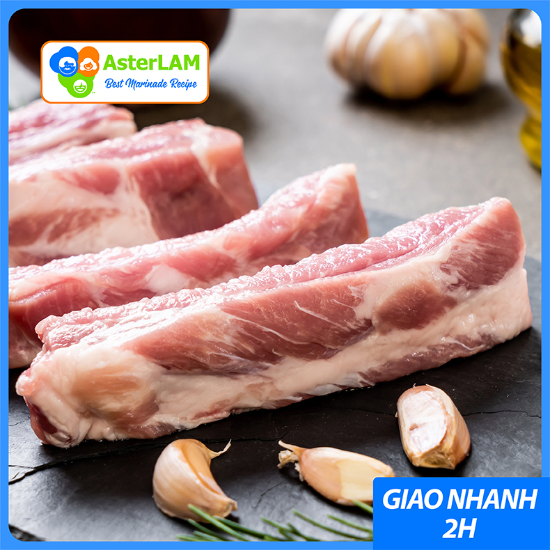 sườn non heo asterlam 500g - cắt thanh dài 1