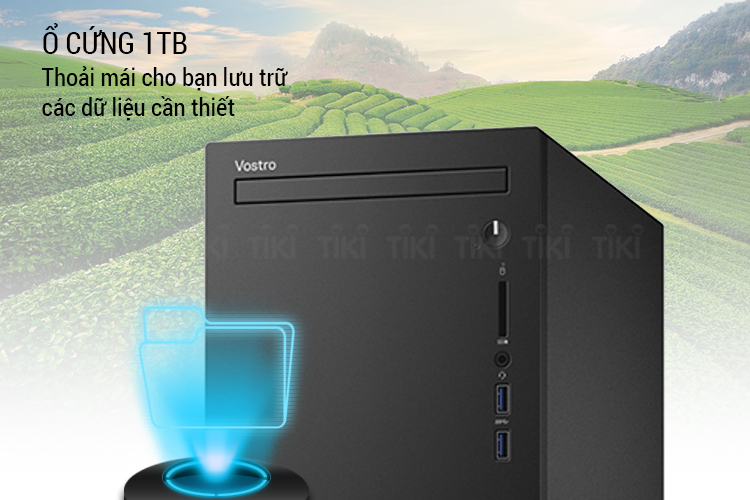 PC Dell Vostro 3670MT 42VT37D026 Core i7-8700/8GB/1TB HDD/GTX 1050/Ubuntu - Hàng Chính Hãng