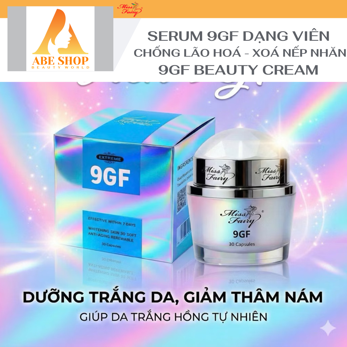 SERUM MISSFAIRY 9GF - CẤP ẨM - CÂN BẰNG ĐỘ pH - CHỐNG LÃO HOÁ - THẢI ĐỘC