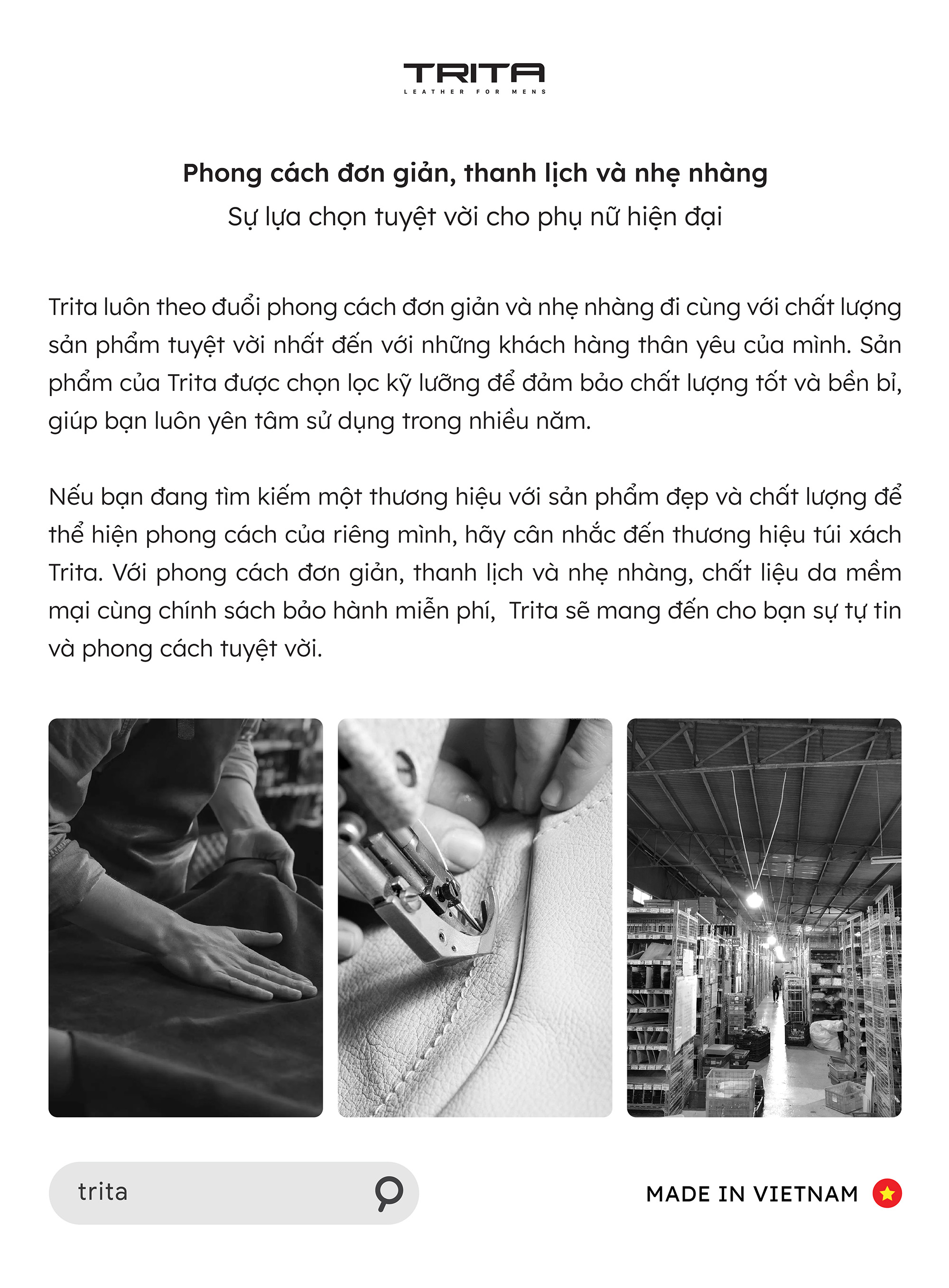 Túi Trita ( Thời trang nam đa năng phối ngăn - Túi đeo chéo da RTN11 )