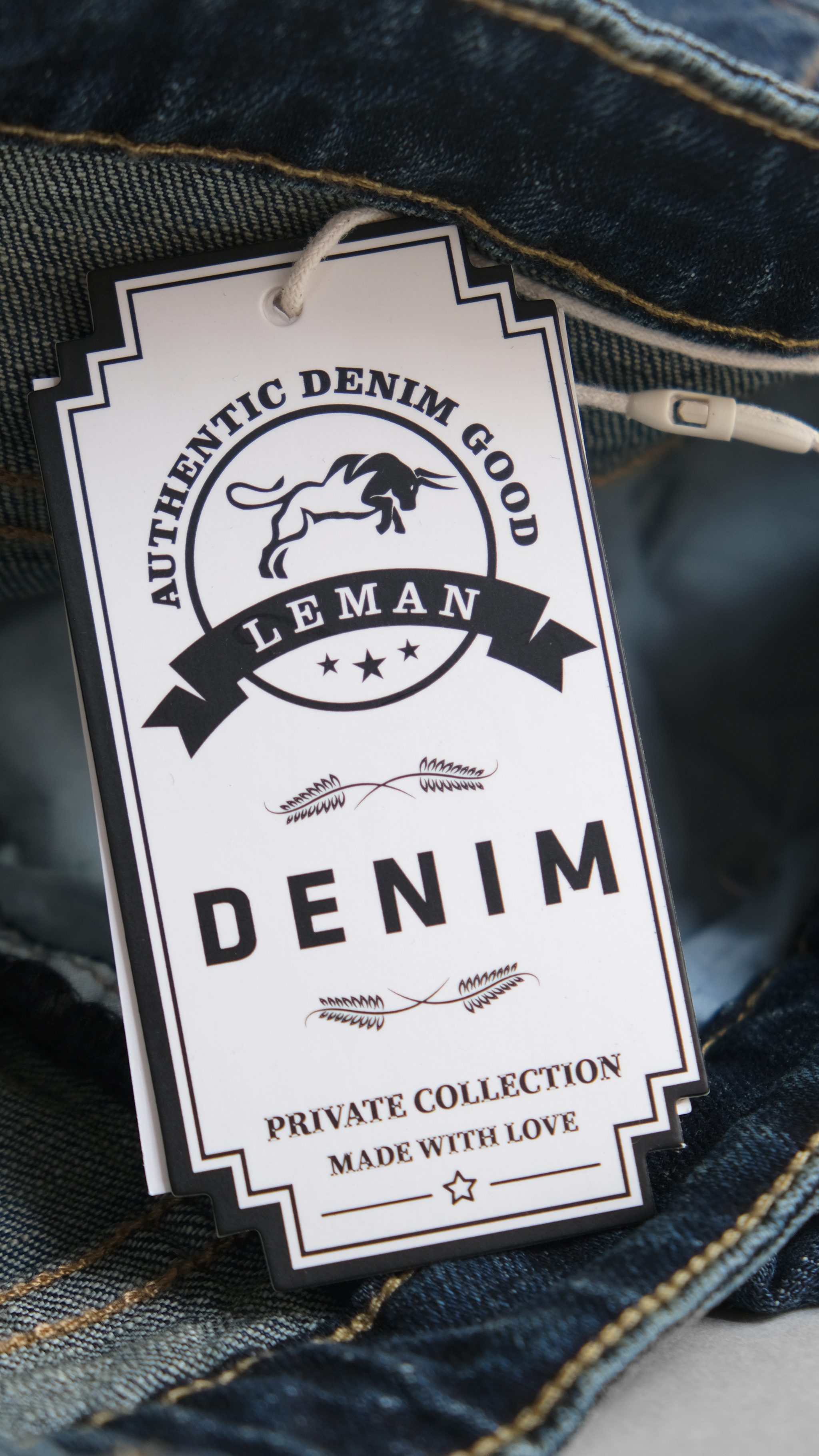 Quần Jean nam Leman xanh rách JD06 - Slim Form