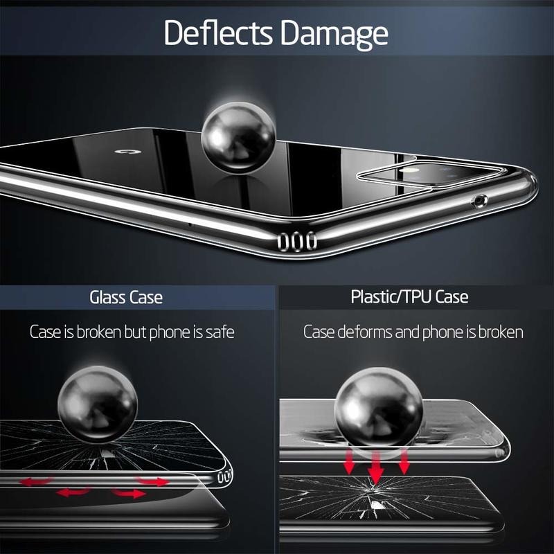 Ốp lưng Google Pixel 4 ESR Mimic Tempered Glass- hàng chính hãng