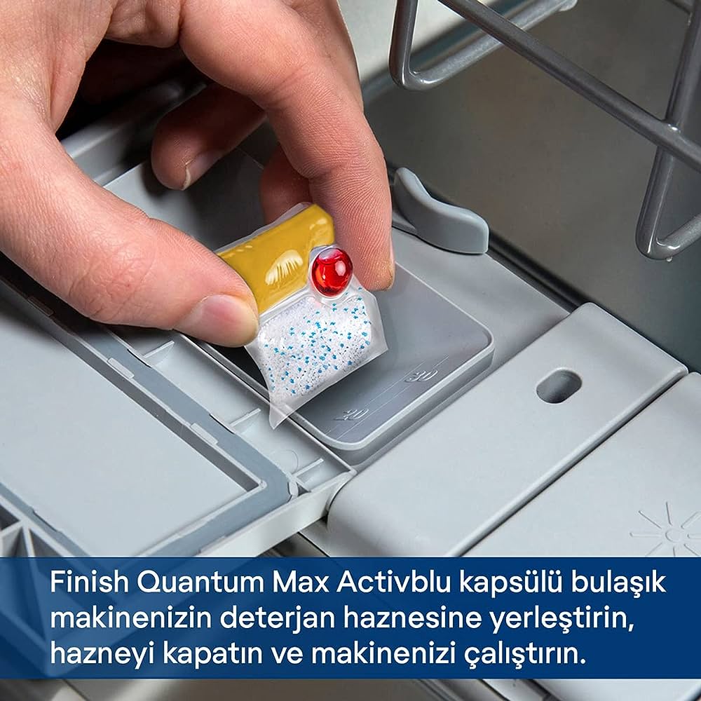 Viên rửa chén bát Finish Quantum All in 1 hương chanh 60 viên- Đức