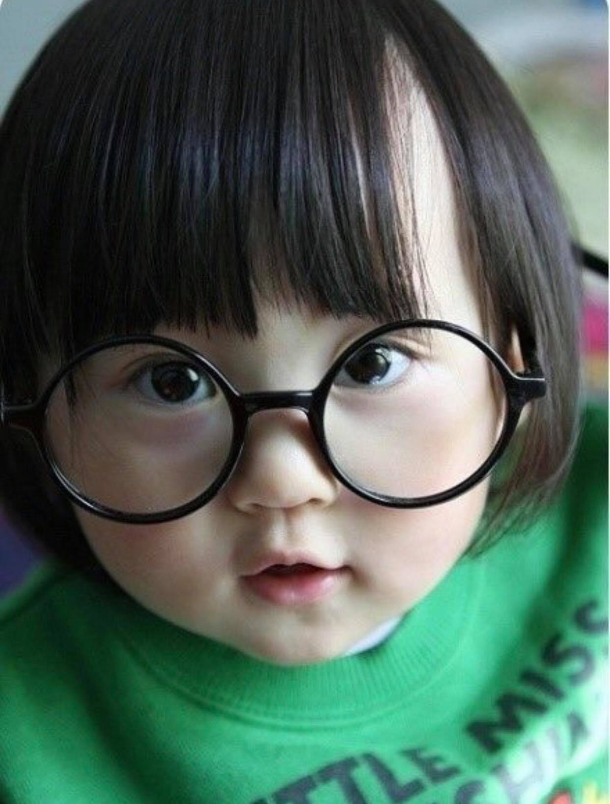 Kính xinh mắt tròn xoe cute cho bé - KXINH TB1002