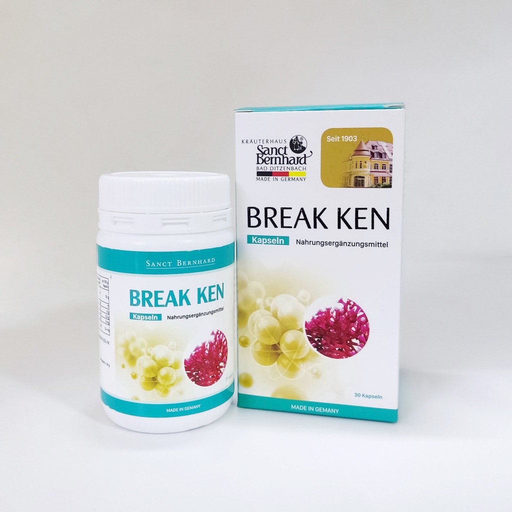 Viên uống bổ sung Canxi và Vitamin D3 Break Ken Kapseln (Hộp 30 viên) - [ Chính hãng Sanct Bernhard Đức] 1