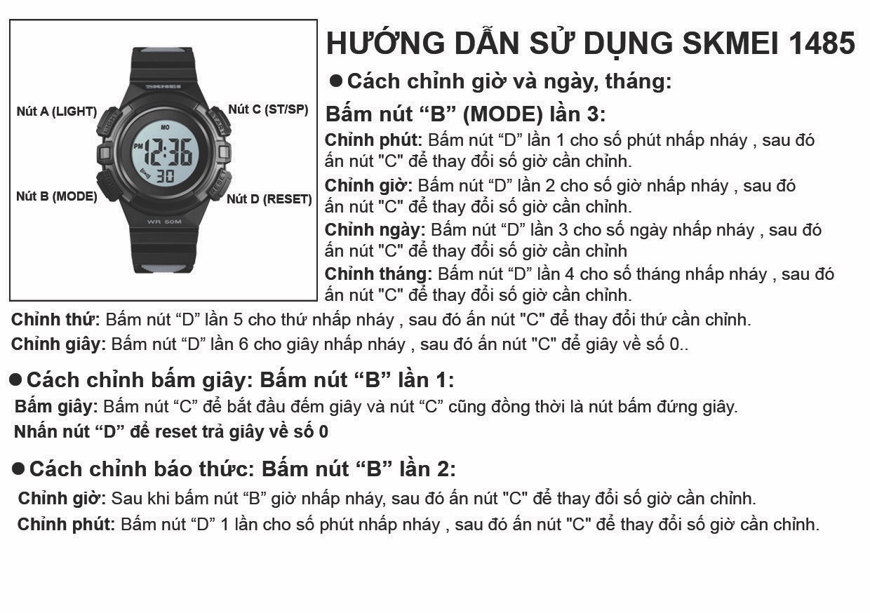 Đồng Hồ Bé Skmei SK1485 (225mm)