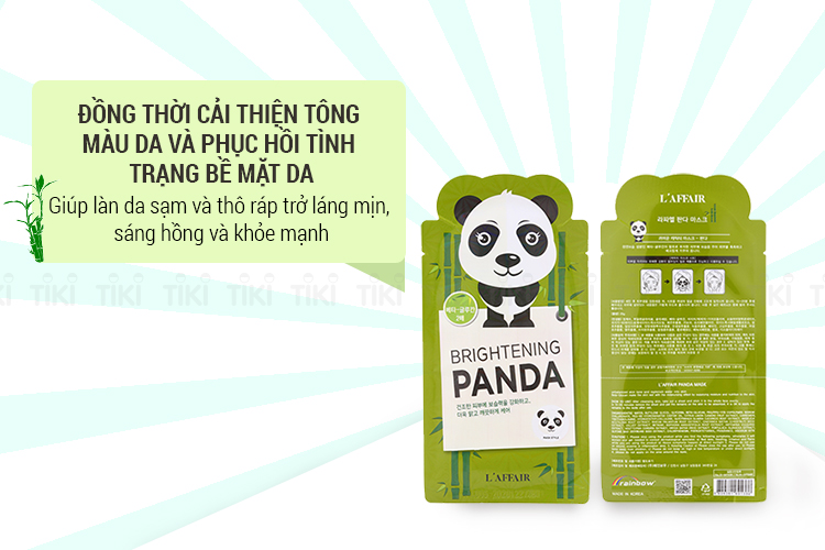 Hộp 10 Miếng Mặt Nạ Dưỡng Da Rainbow L'Affair Panda Mask