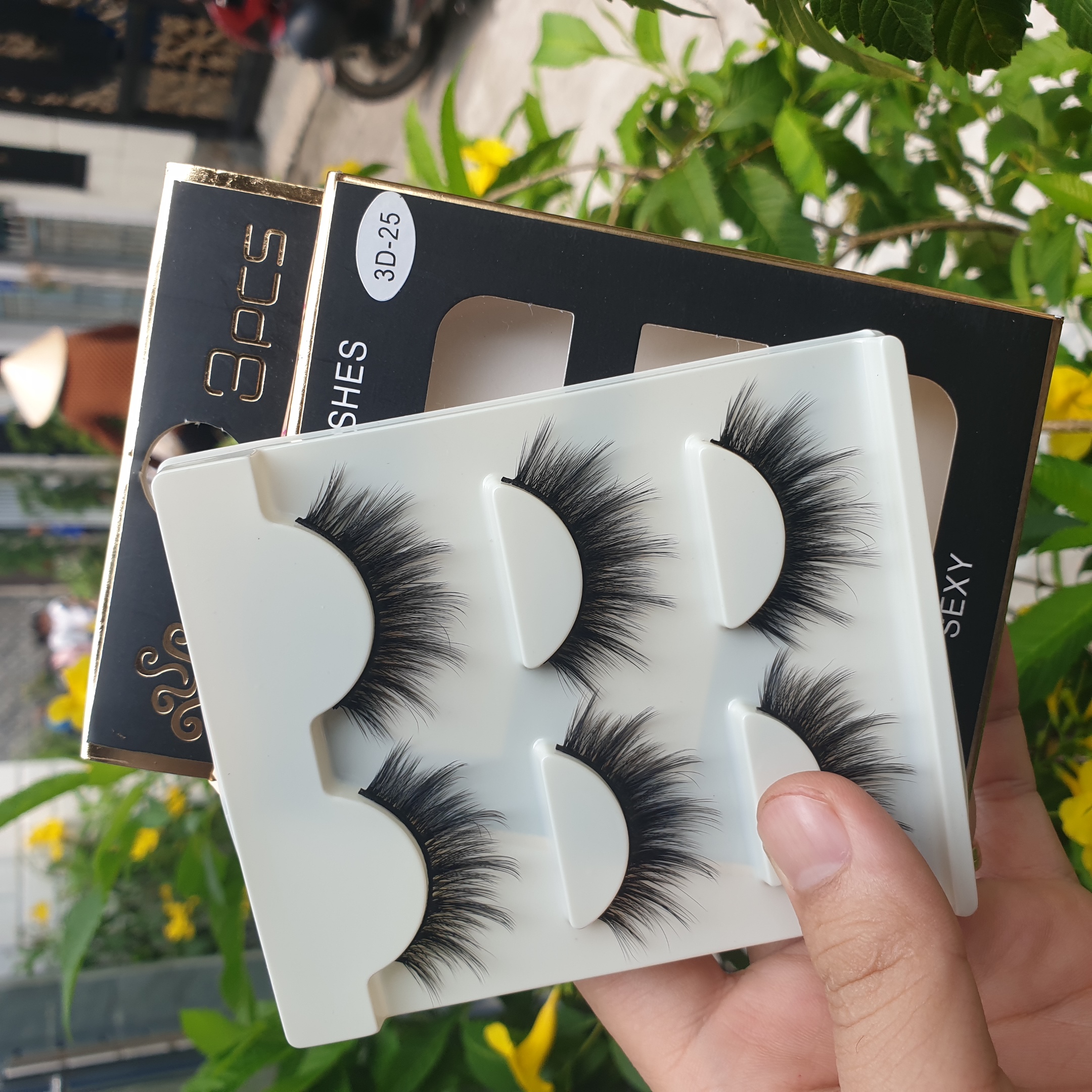 Lông mi giả lông chồn 3 Fashion Eyelashes 3 Faux-Cils 3D 1 bộ 3 cặp