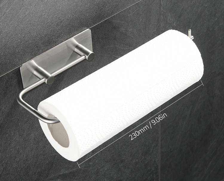 Wall Mount Horizontal Paper Towel Holder Kitchen Paper Towel Rack Dispenser Rack for Tissue Roll