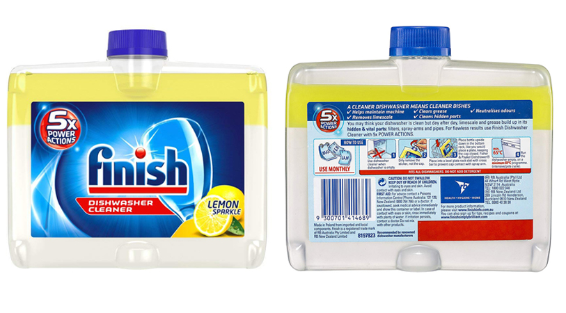 Dung dịch tẩy rửa máy rửa chén Finish Dishwasher Cleaner Lemon 250ml PTT006774 - hương chanh