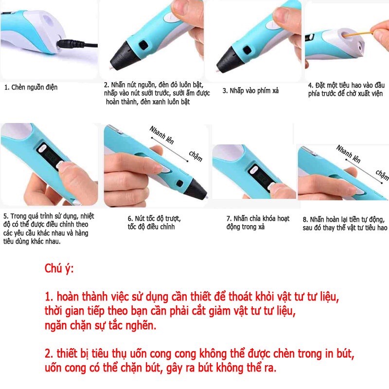 Bút Vẽ 3d thế hệ 2 thỏa sức sáng tạo cho trẻ