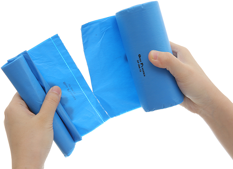 Túi Rác Màu Green Eco Thân Thiện Môi Trường (55 x 65cm x 1Kg) (Xanh, Hồng, Vàng)