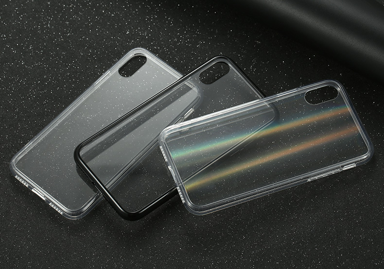 Ốp Lưng Kính Cường Lực Trong Suốt, Viền Máy Dẻo Dành Cho Iphone X / XS/ XS Max / XR /  7 8 PLus Hàng Chính Hãng Helios
