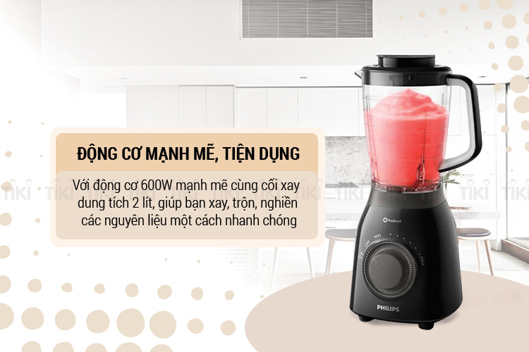Máy Xay Sinh Tố Xay Đá Philips HR2157/92 600W (2L)