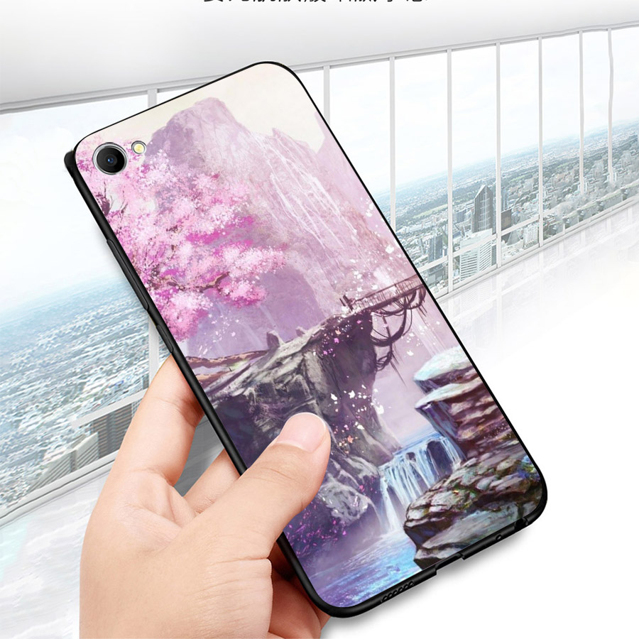 Ốp điện thoại dành cho máy Oppo R9S - Thác hoa MS ACIKI005