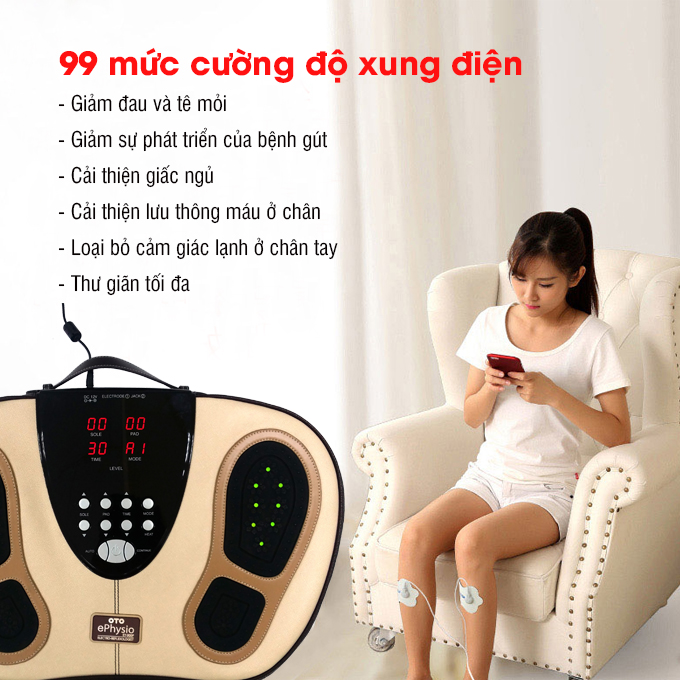 máy massage chân trị liệu e-physio plus oto ey-900p (hàn quốc) 3