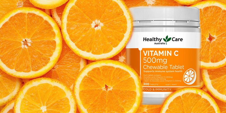 Vitamin C Úc Healthy Care 500mg Giúp Tăng Sức Đề Kháng và Hệ Miễn Dịch, Trắng Sáng Da Đẹp Da - 500v (ngậm)  - QuaTangMe Extaste