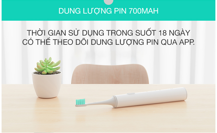 Bàn Chải Đánh Răng Xiaomi Mi Electric Toothbrush NUN4000CN (White) - Hàng Chính Hãng