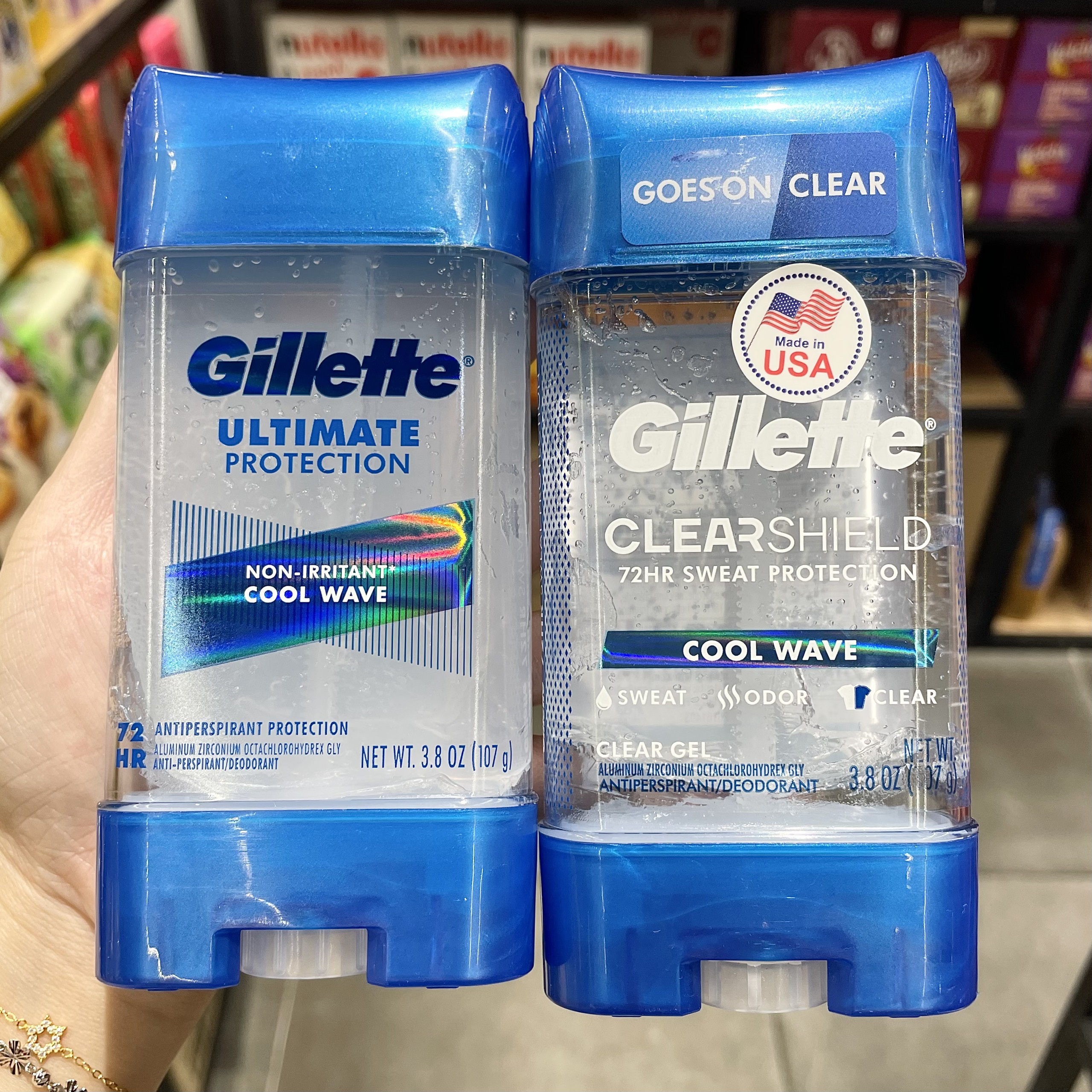 Lăn khử mùi Gillette Advanced Clear Gel Antiperspirant  Cool Wave 107g