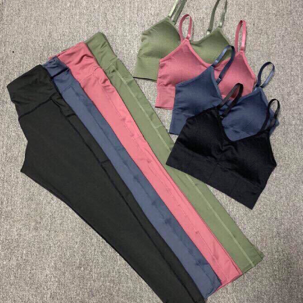 Bộ quần áo tập Yoga, Gym cao cấp có mút lót ngực thể thao nữ