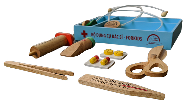 Đồ Chơi Forkids - Bộ Dụng Cụ Bác Sĩ
