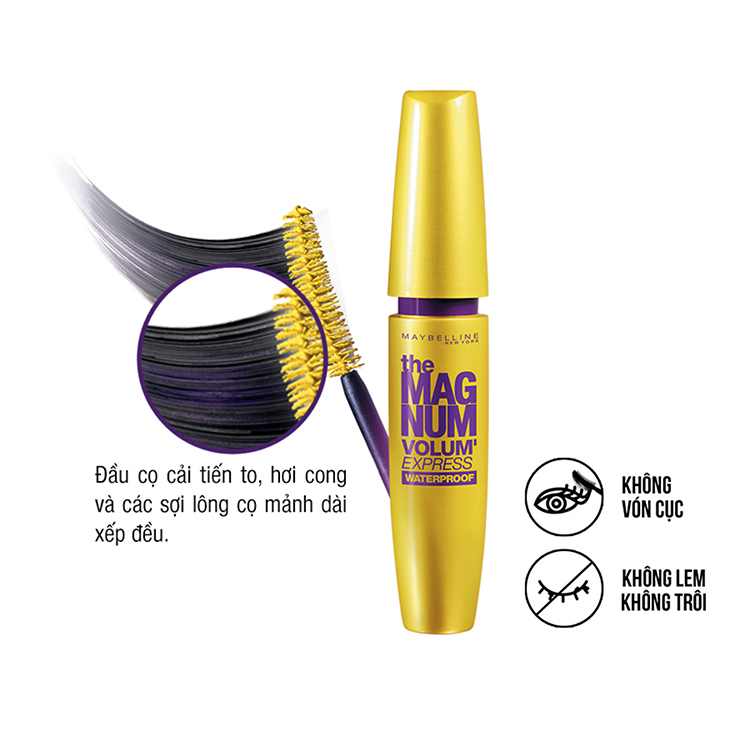 Bộ Đôi Trang Điểm Mắt Maybelline Mascara Magnum & Chì Mày Define & Blend (15g)