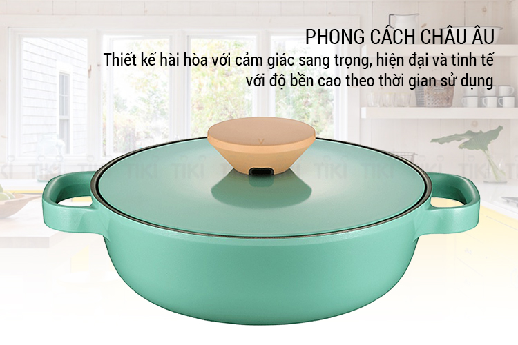 Nồi lẩu Ceramic Hard Anodized PoongNyun BNPT-24CL(IH) Size 24cm