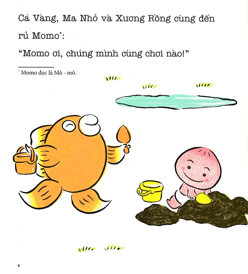 Combo Chơi Cùng Momo – Chú bé quả đào 1 ( Tặng sổ tay xương rồng )