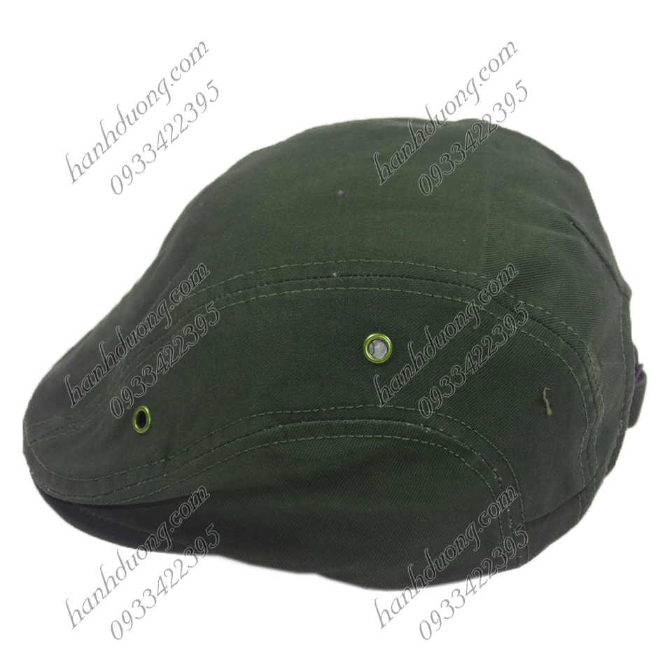 Nón beret nam mũ mỏ vịt người lớn, nón bê rê nam trơn không thêu logo, chất liệu vải kaki 2 lớp bền đẹp - Hạnh Dương