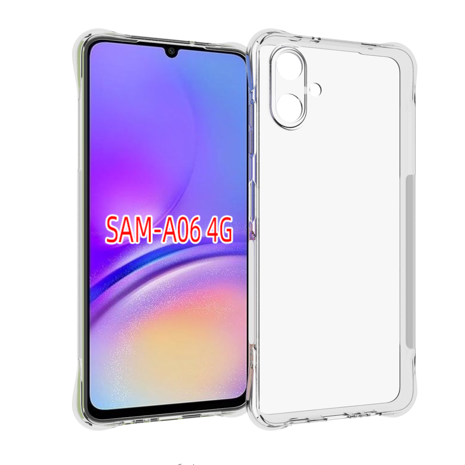 Ốp lưng cho SamSung Galaxy A06 trong suốt chống sốc bảo vệ camera sau - Hàng chính hãng