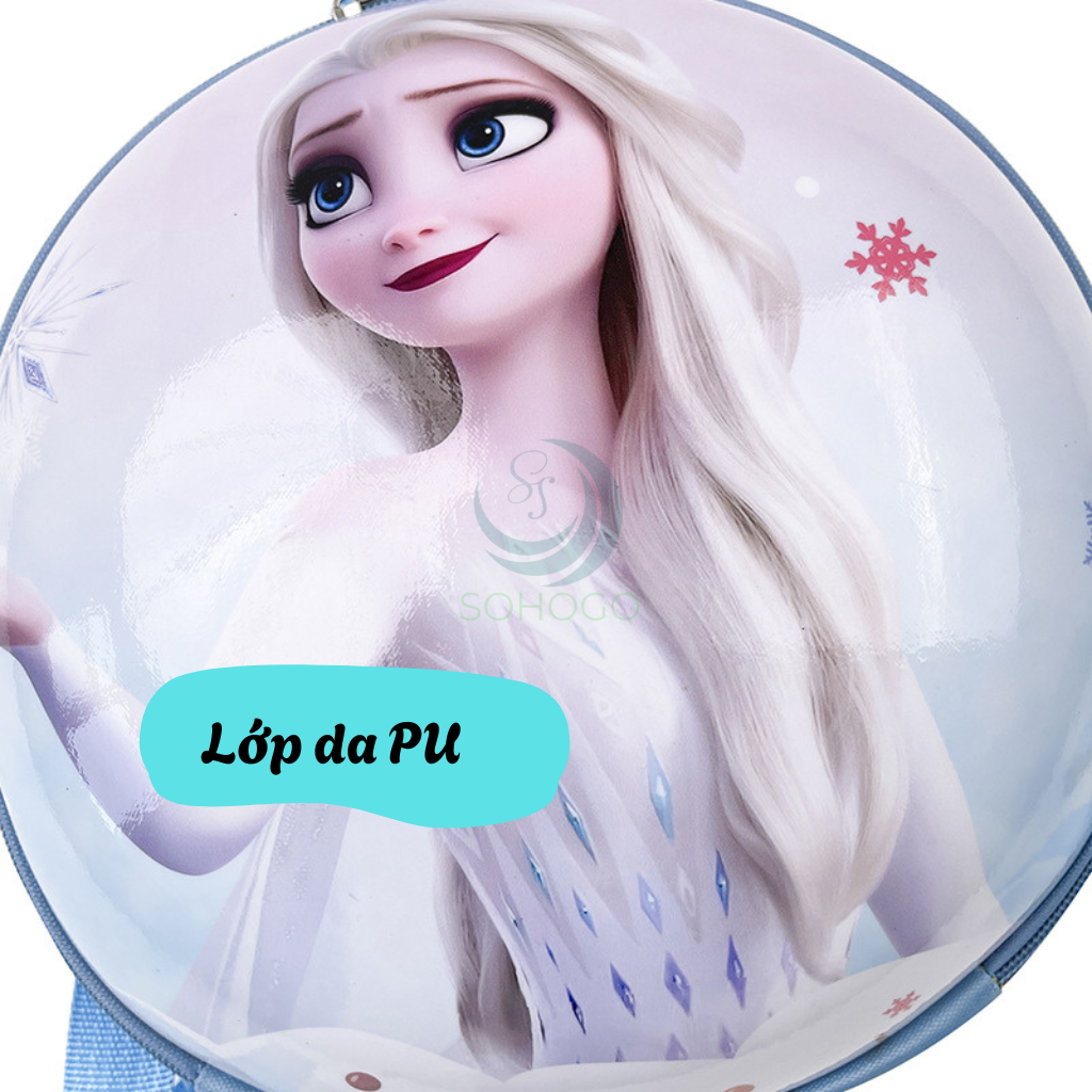 Balo in hình nhân vật Elsa trong phim Frozen, thiết kế dễ thương, nhiều màu sắc, phù hợp cho bé đi học hoặc đi chơi Balo Cho Bé Mầm Non, Cặp Cho Bé Mẫu Giáo Dễ Thương Cho Bé 1-5 Tuổi