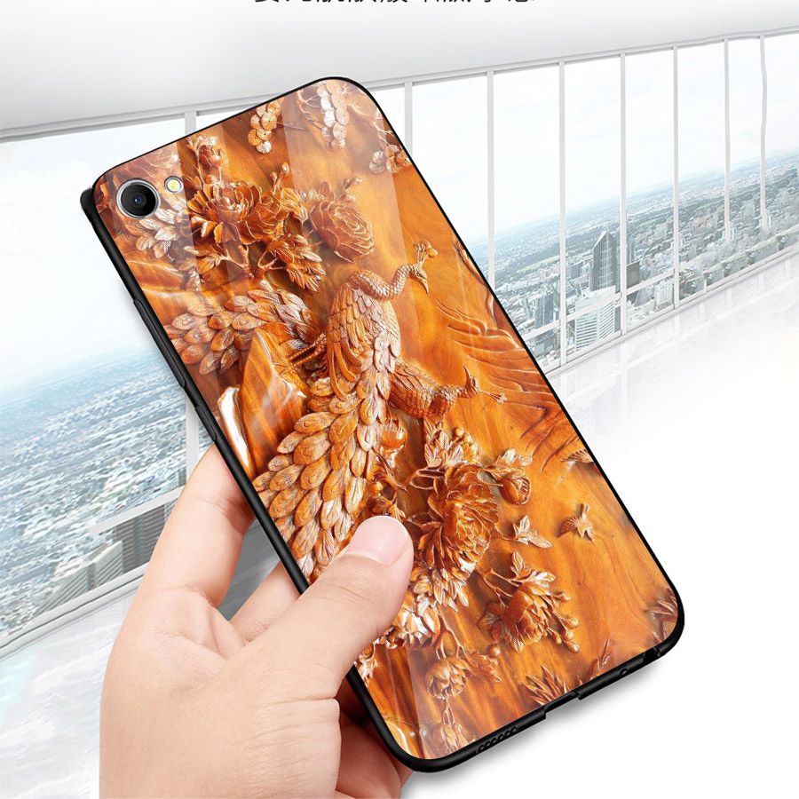 Ốp điện thoại kính cường lực cho máy Oppo F1S/A59 - hình Điêu Khắc MS DKHAC005