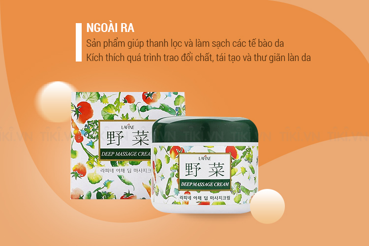 Kem Massage Lafine Vegetable Deep Massage Cream Geo (350g)