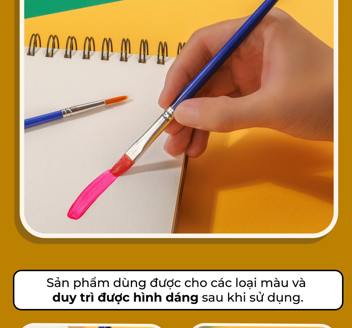 Túi 10 Cọ vẽ Tròn Thiên Long Colokit BRW-C02