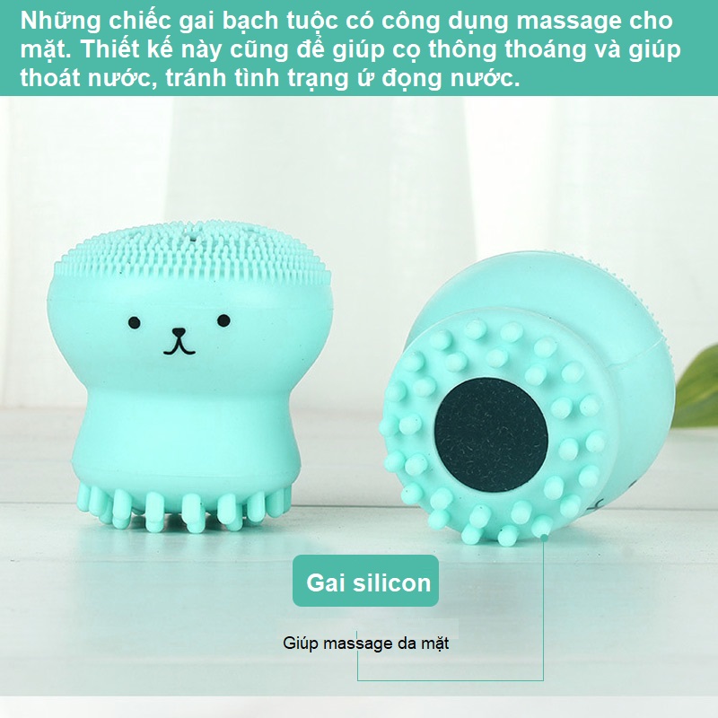 cọ rửa mặt bạch tuộc review