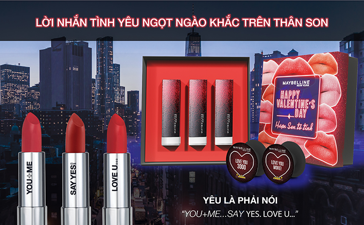 Hộp Quà Son Maybelline New York Color Sensational Love Notes Yêu Là Phải Nói 25g