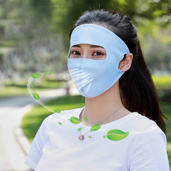 Bộ 2 Khẩu Trang Ninja Chống Nắng (Màu Xanh Biển)