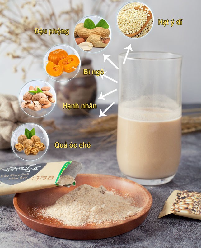 Bột Ngũ Cốc Damtuh Hàn Quốc (18g x 50 gói)