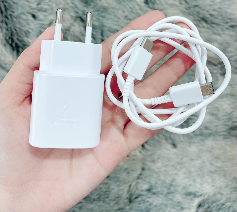 Bộ dây và củ sạc nhanh sam sung 25w type C - Hàng chính hãng