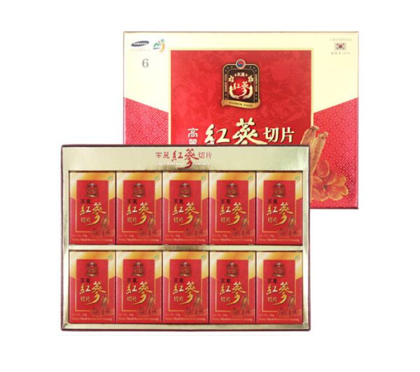 Hồng sâm 6 năm tuổi Hàn Quốc thái lát tẩm mật ong Sambox