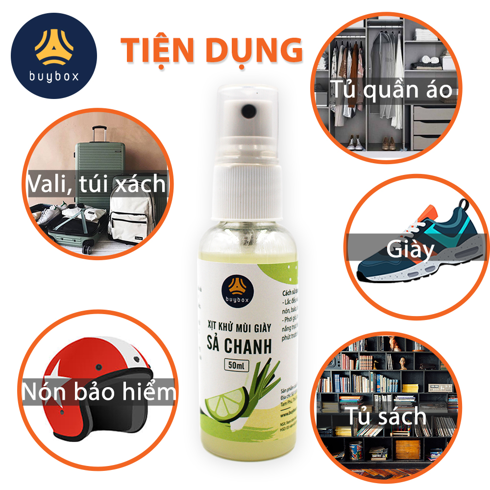 Tinh dầu xịt khử mùi giày giúp ngăn ngừa vi khuẩn gây mùi và đem đến hương thơm thiên nhiên - buybox - BBPK71 rất tiện dụng có thể khử mùi cho nón bảo hiểm, túi xách, tủ quần áo, tủ sách, vali