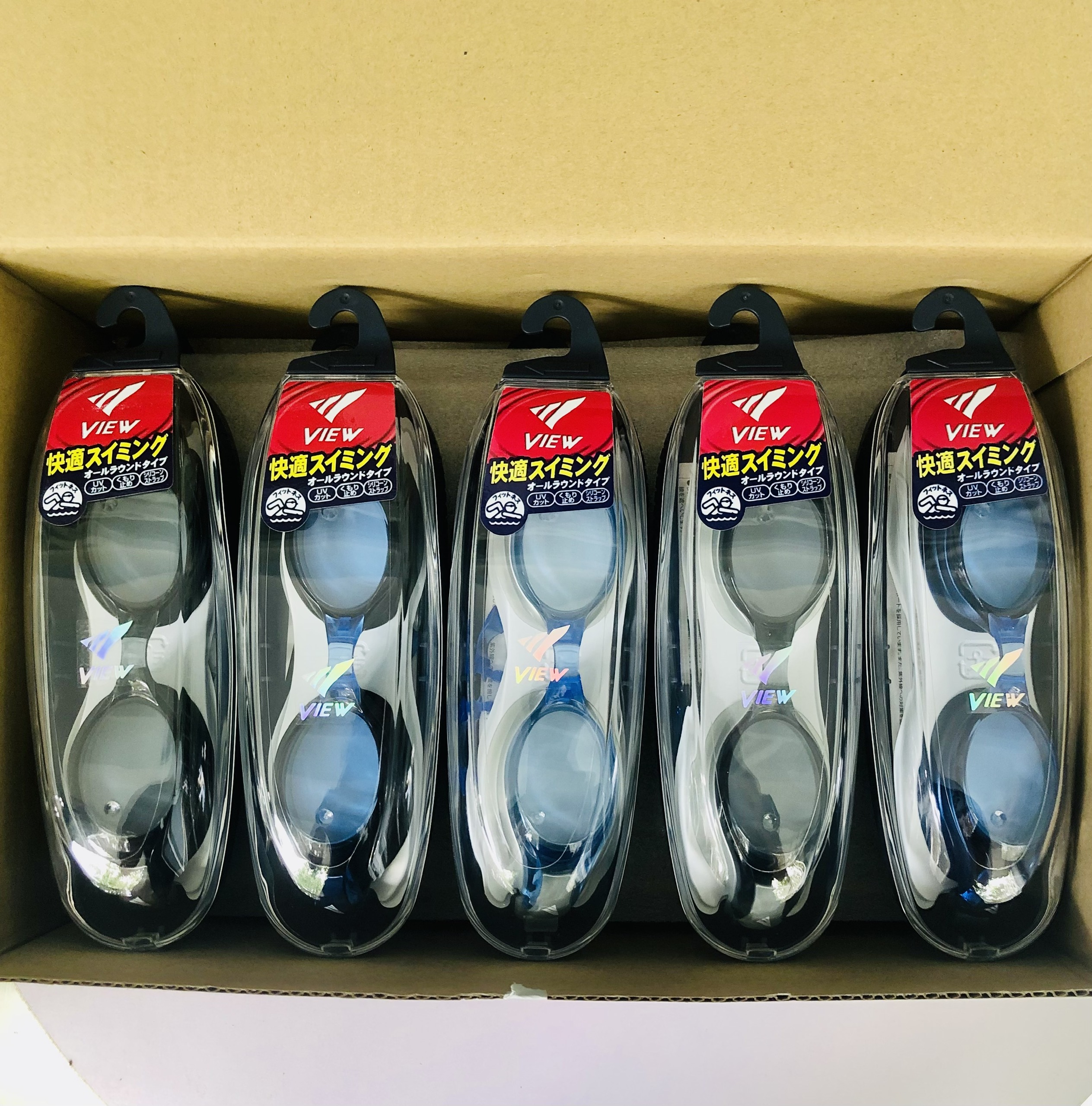 Bộ Kính Bơi VIEW V500S Chống Tia UV Chống Sương Mù Và Dung Dịch Chống Mờ Kính Super Anti-Fog VIEW TV330 (15ml) - Hàng Chính Hãng