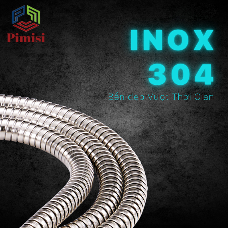 Thân dây sen Pimisi PDS-108 từ vật liệu không gỉ inox 304