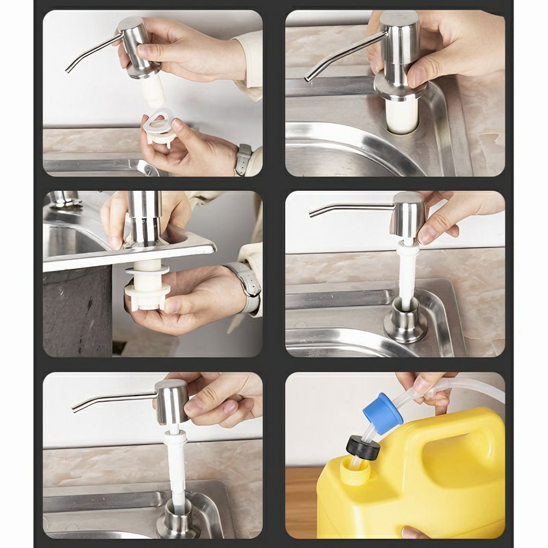 Bộ vòi xịt nước rửa chén KG14 chất liệu inox304 và nhựa dẻo PVC gắn vào bồn rửa tiện lợi có dây nối dài tới 120cm- Hàng chính hãng
