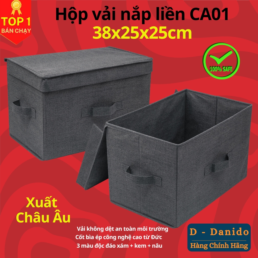 Hộp Đựng Đồ Đa Năng Quần Áo Chăn Màn – Túi Vải Đựng Phong Cách Thụy Điển Sang Trọng, Lịch Sự – Chính hãng D Danido
