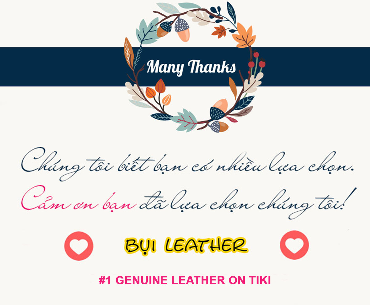 Thắt lưng da bò nguyên tấm L113 cao cấp nhiều mặt Bụi Leather - Bảo hành 12 tháng