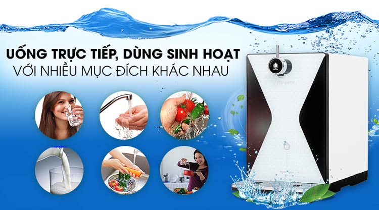 Máy lọc nước Hydrogen ion kiềm Kangaroo KG100MED LUX Series - Hàng chính hãng