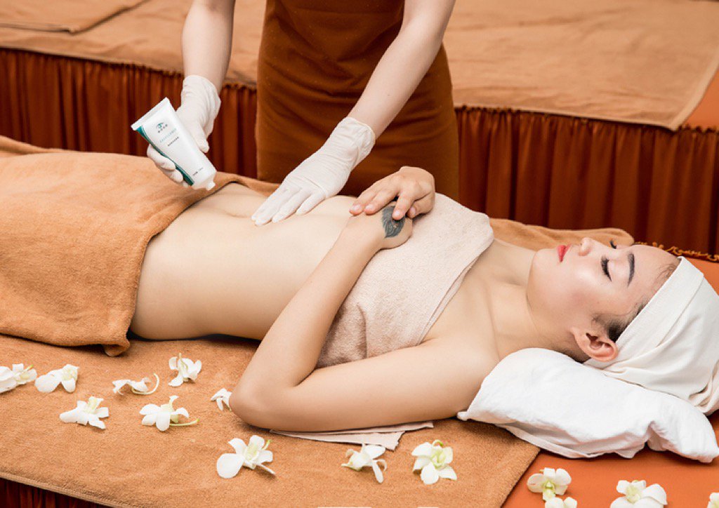 Trọn Gói Massage Ấn Huyệt Cổ Vai Gáy Hoặc Body - Xông Hơi Hymalaya Không Giới Hạn - Miễn Típ Tại Kalin Spa