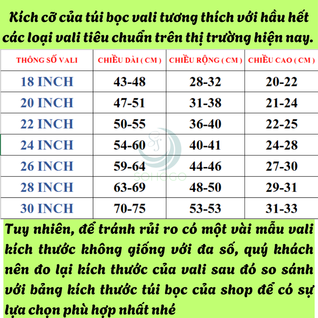 Áo Bọc Vali Trong Suốt Cao Cấp -Áo Trùm Bảo Vệ Vali Chống Trầy Xước -Cover Bảo Vệ Vali Chống Nước 18–30 Inch -Áo Bọc Vali Co Giãn Chống Bụi Bẩn
