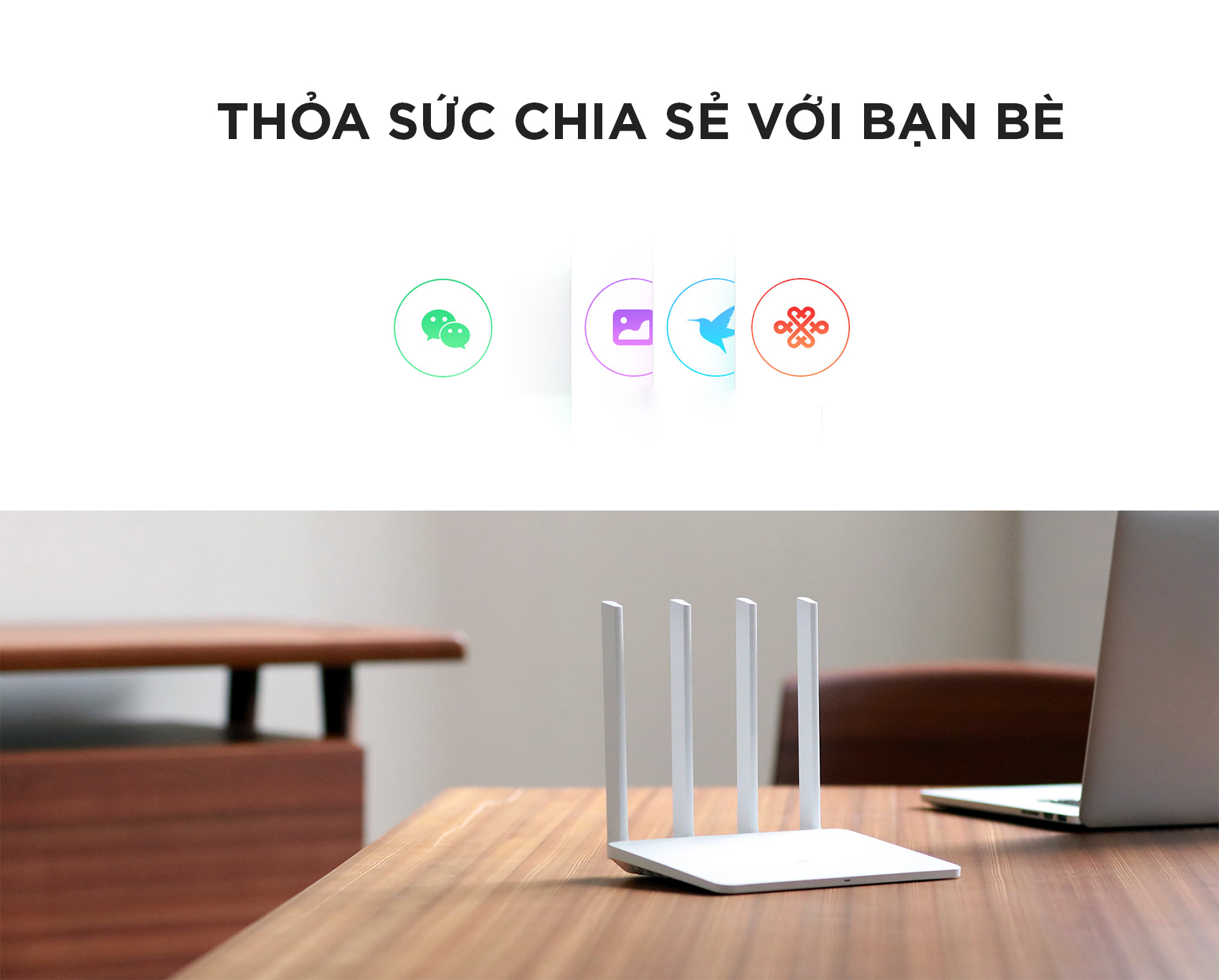 Bộ Phát Sóng Wifi Xiaomi Router Gen 3 Băng Tầng Kép AC1200 128MB - Hàng Chính Hãng